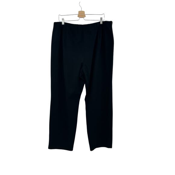 Eileen Fisher Pants Cropped Ankle Pull-On Ponte Knit Black Plus Size‎ 2X - Picture 5 of 10